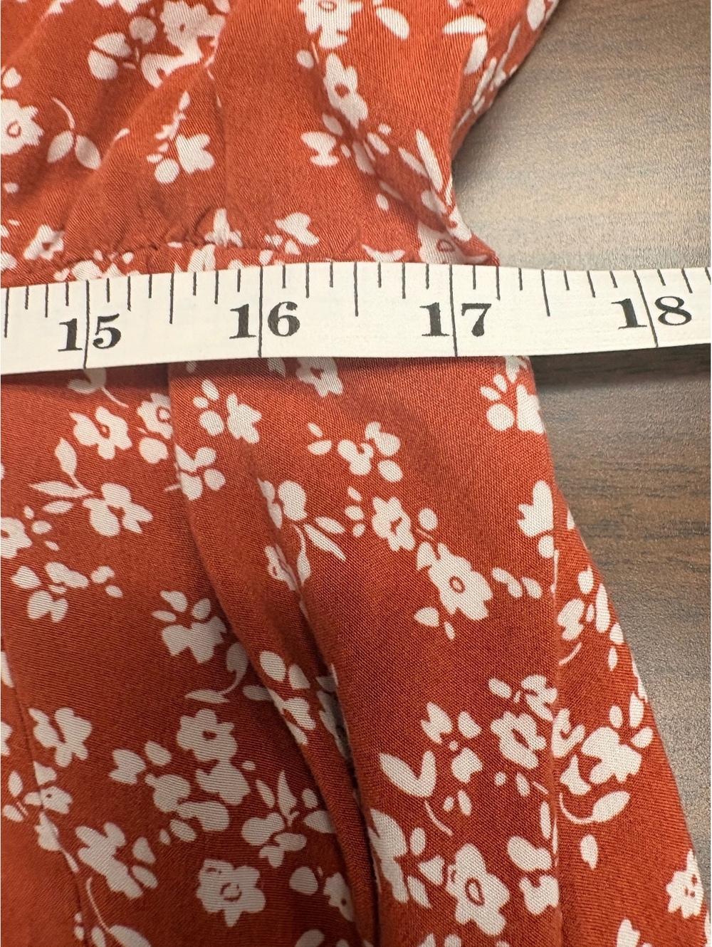 Bloomchic Rust Floral Midi Dress Size US 14-16 - Picture 9 of 11
